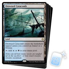 DROWNED CATACOMB X4 Ixalan XLN Magic MTG MINT CARD