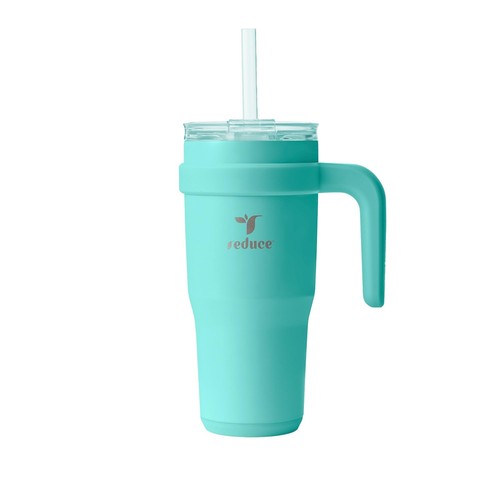 24 oz Stainless Steel Tumbler with Handle - Dual-Wall Vacuum Insulated Travel...