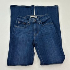 Levi Strauss  Co. Women's Jeans Dark Indigo 726 Flare Stretch Denim, Size 24