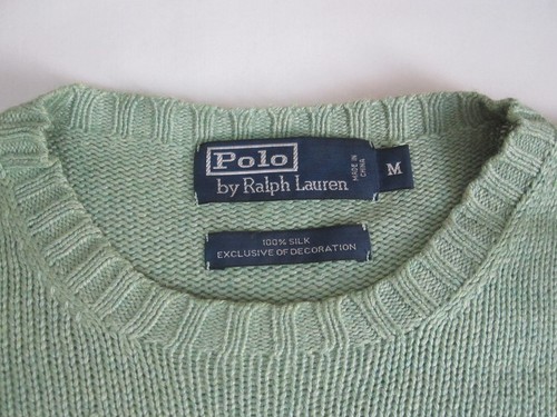 Suéter Polo Ralph Lauren Faisanes Bordados 100% Seda (Verde Menta | Mediano) - Imagen 4 de 24