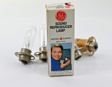 GE Sound Reproducer Lamp Lot of 6 Vintage Projection Audio Lamps