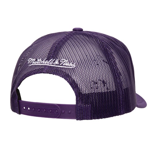 Men's Mitchell & Ness Purple Los Angeles Lakers Core Evergreen OTC Trucker - 第 2/3 張圖片