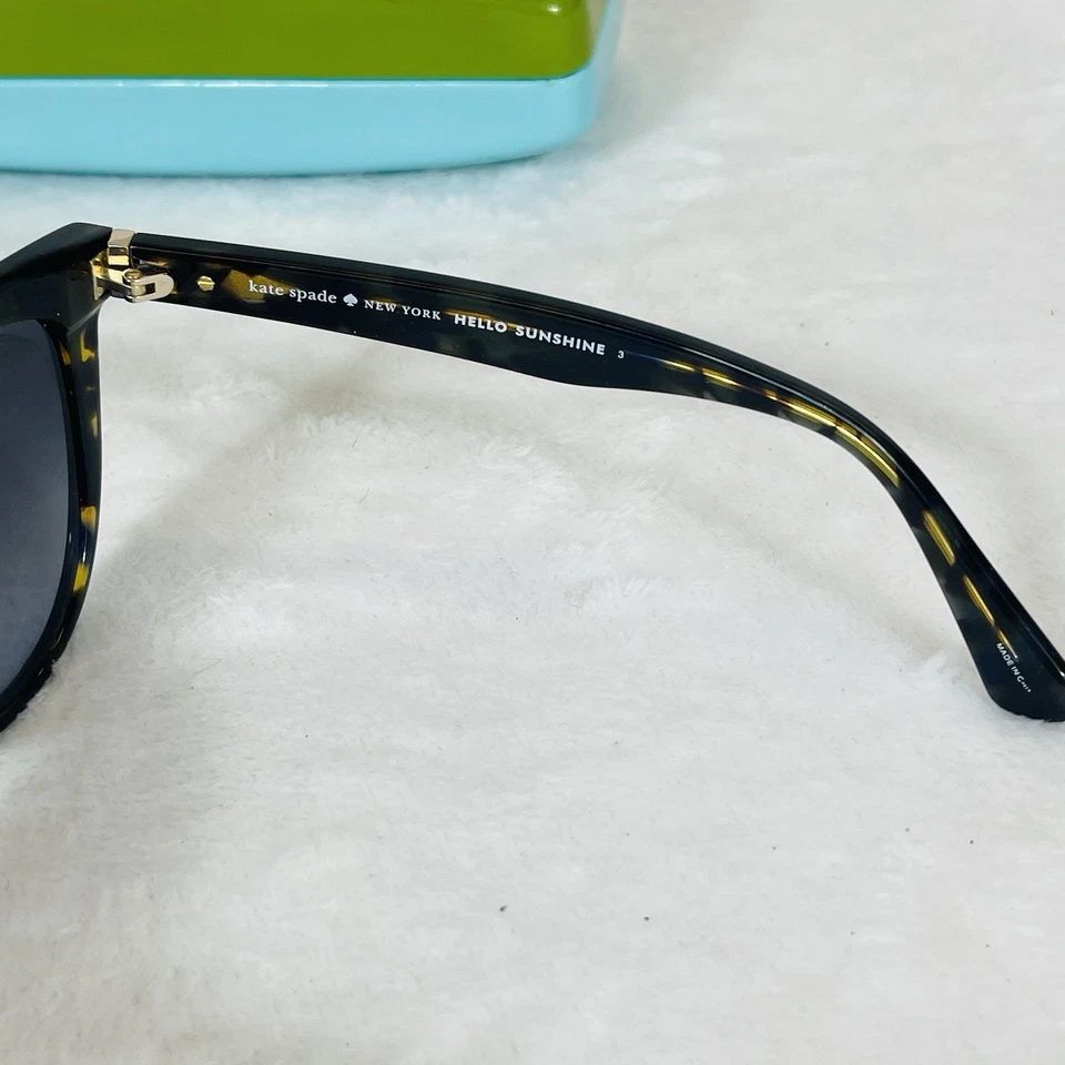 Gafas de sol Kate Spade Daesha/S Jbw90 ojo de gato azul marino caparazón de tortuga con estuche Foto 4 de 4