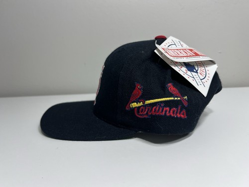 Vintage American Needle Black St Louis Cardinals Snapback Hat NWT - Picture 6 of 7