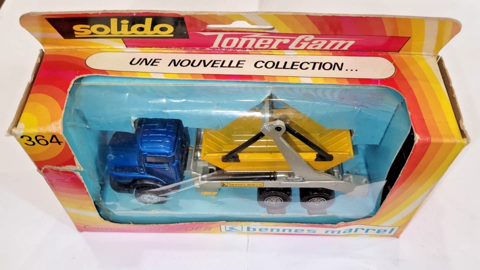 SOLIDO Toner Gam modellino vintage Camion calcinacci Mercedes 364 Bennes Marrel - Immagine 2 di 4