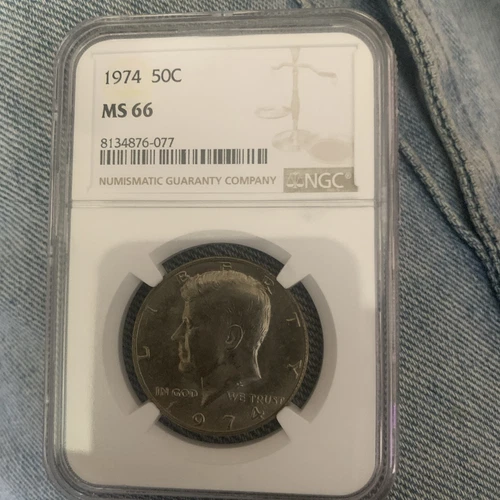 A 1974-D 50C Kennedy Half Dollar NGC MS66   GEM!