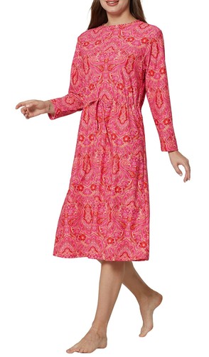 Women Modest Swim Dress Knee Length Swimsuits Cover Ups UPF 50+ Sun Protectio...