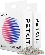 PETKIT 5-in-1 Strong Clumping Cat Litter - Tofu/Bentonite Mix 7.2kg 2-Pack 3.12 per kilo