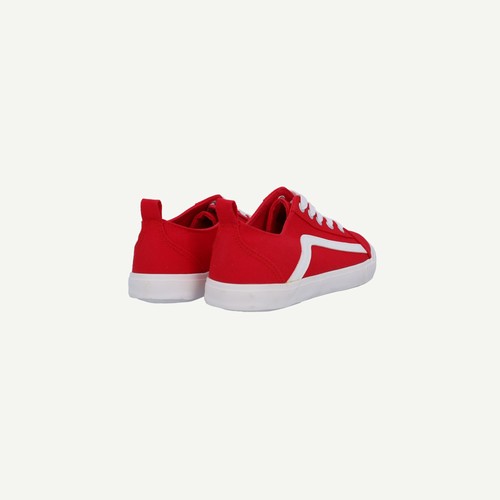 Dune London Womens Red Canvas Flat Lace up Shoes Size EU 40 - Picture 6 of 16