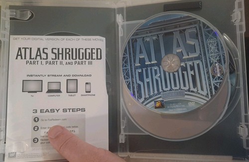 Atlas Shrugged Trilogy (DVD, 3 Discs, 2011) - Parts I, II, & III - Picture 3 of 4