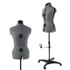 Adjustable Dress Form Mannequin for Sewing Female Size 6-14, Gray Pinnable Mo.