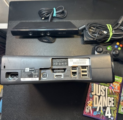 Microsoft Xbox 360 Slim S 4GB Console Bundle With Kinect, Controller & Cords - Picture 5 of 11