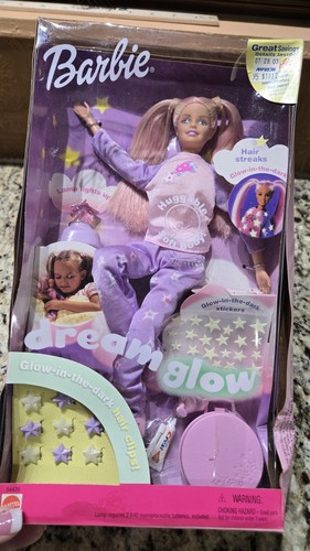 Barbie Dream Glow Puppe von 2001, Mattel, Vintage mit weichem Körper - im Karton hat Beschädigungen  - Bild 1 von 13