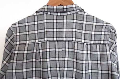 FRANK & EILEEN Barry Plaid Check Flannel Italian Cotton Button Down Shirt L $258 - Picture 7 of 8