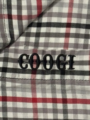 Camicia uomo Coogi 4XL manica lunga con bottoni ricamata verità o coraggio corridori - Foto 6 di 10