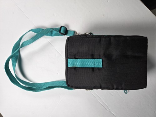 CASE LOGIC 12 AUDIO CASSETTE HOLDER NYLON ZIPPER Padded Bag BLACK Blue - Bild 2 von 4