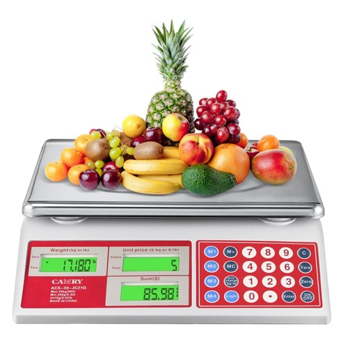 Durable 66lb Digital Scale with Stainless Steel Platform - Ideal for Markets - Picture 1 of 11