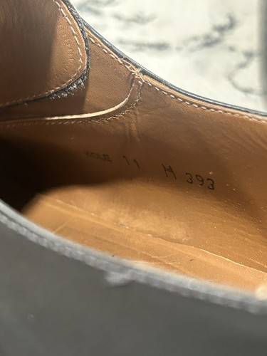 Mezlan Kole Oxford elegante Schuhe Herren Größe 11 schwarz Leder Schnürschuhe - Bild 9 von 9