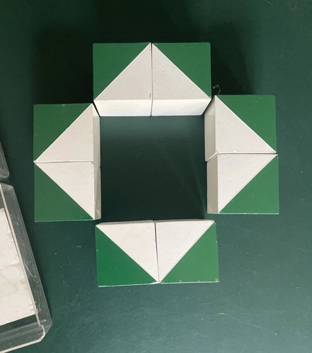 Block Design Test WPPSI III ERB - 8 IQ Test Cubes (Green White) Kohs TestStrong - Picture 6 of 9