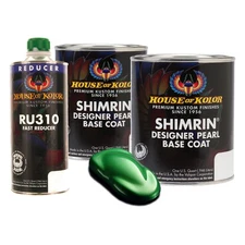 House of Kolor PBC38-Q01 Designer Pearl Limetime Basecoat 2 Qt Kit +Fast Reducer