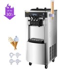 SIHAO Soft Serve Ice Cream Machine 53 74 Gal H Commercial Maker 3 Flavors