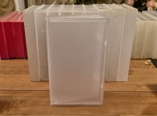 10 x EMPTY CLEAR VHS VIDEO TAPE Small Box Cases Upcycle Storage Crafting No 1