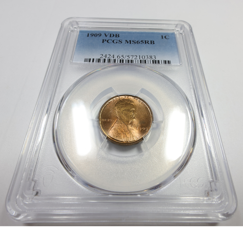 1909 P VDB PCGS MS65 RB Red Brown - Lincoln Wheat Penny Cent 1c US Coin #56824A - Picture 2 of 4