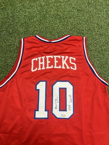 Maurice Cheeks "HOF 2018" Authentic Signed Red Pro Style Jersey Tristar COA - Picture 3 of 5