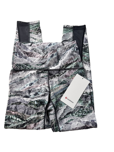 Lululemon Damenhose 4 mehrfarbig Zugzeiten 7/8 hoher Bund Mesh sportlich - Bild 6 von 8