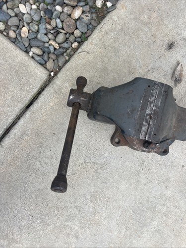 Antiker Morgan Milwaukee 5" Schraubstock Modell 50 - Bild 3 von 6