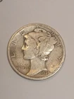 1925 S Mercury Dime Good 90% Silver 10c  Winged Liberty US Coin Rim Ding on Rev