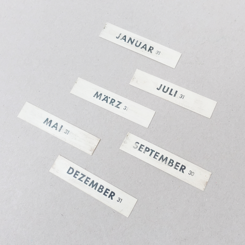 ewiger Kalender Dauerkalender Tischkalender Jacob Maul Art Deco - Bild 7 von 8