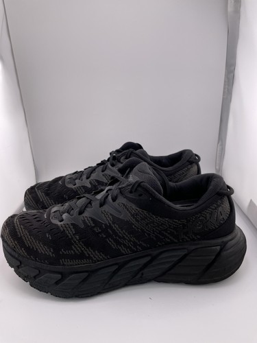 Hoka One One Gaviota 4 Shoes Mens Size 10 Black Gray Running 1123198 BBLC - Picture 3 of 13