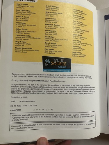 Write Source: Student Edition Hardcover Grade 8 2012 (Hardcover) Writing Grammar - Picture 5 of 5