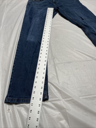 Dunkelblaue Chaps Jeans Slim Straight Fit Größe 32x32 - Bild 11 von 16