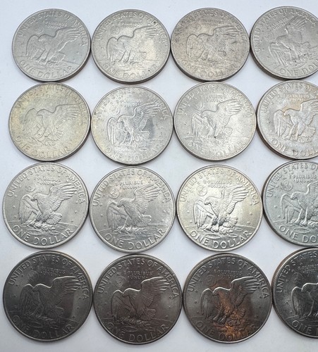 1971 x 20 Eisenhower Dollar Münze - 1 $ - zirkulierte Ike Dollar Münzen - keine Reserve - Bild 6 von 6