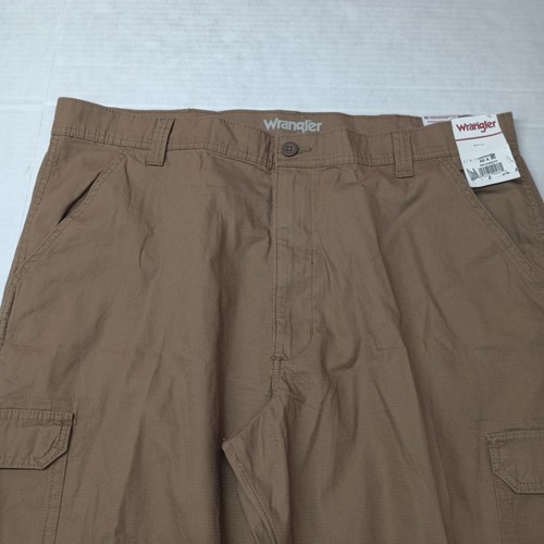 Wrangler Cargohose Herren 40x30 braun Rip Stop Utility Workwear Relaxed Fit Tech - Bild 3 von 8