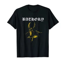Bathory Classic Yellow Goat Logo T-Shirt