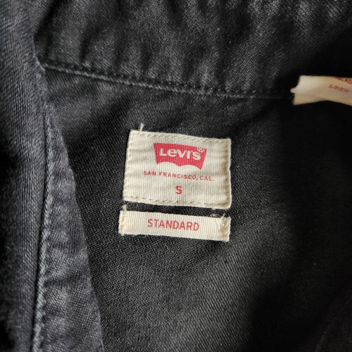 Levi's Western Rodeo Cowboy Pearl Snap Button-Up Black Sml Denim Shirt Standard - Picture 6 of 11