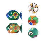2pcs Fish Shaped Hanging Pendant Wall Art Decor Wall Decoration Home Ornament