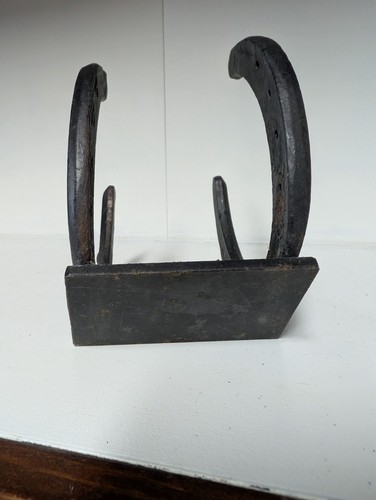 Hufeisen Serviettenhalter oder Briefhalter geschmiedetes Metall - Bild 5 von 8