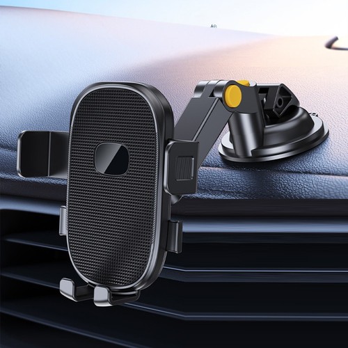 Support Téléphone Voiture Réglable avec Clip Forte et Ventouse pour Navigatio - Photo 8 sur 15
