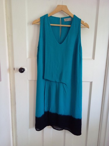 Label Lab Size 10 Chiffon Ombre Dress Wedding Occasion Lined Evening Flapper - Picture 3 of 10