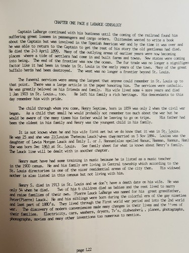 Family Tree Geneology La Barge, Lauck, Bequet, Dodier, Lindsey, by L. Sorensen - Picture 3 of 8