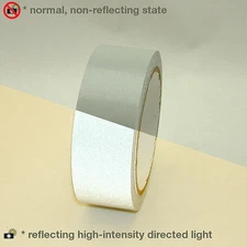 JVCC Engineering Grade Reflective Tape (REF-7): 1-1/2 in. x 30 ft. (Silver-White