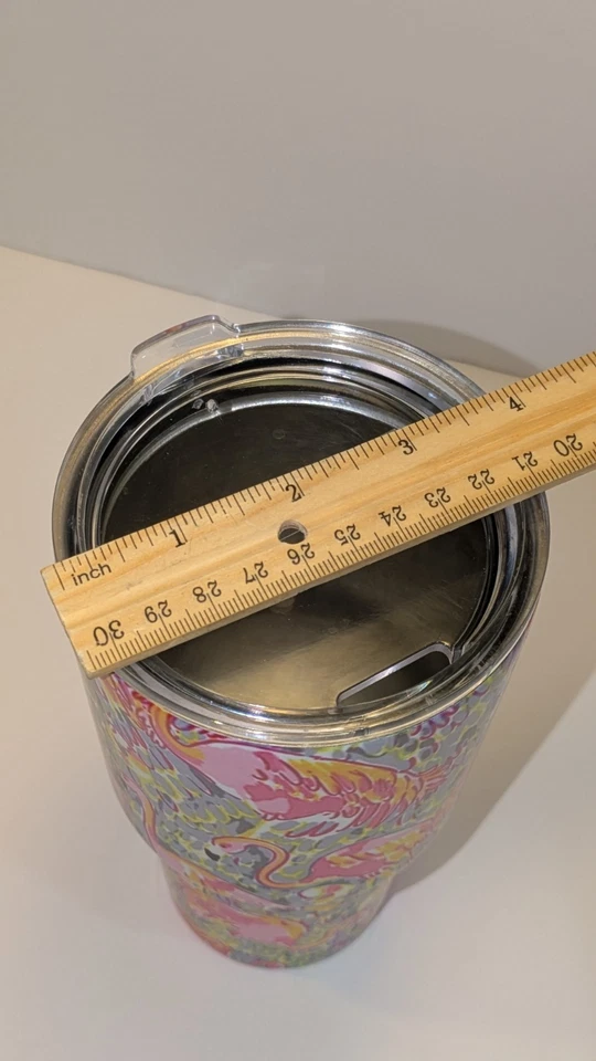 30 oz YETI Stainless Steel Insulated Tumbler Lily Pulitzer Flamingo Design 🦩 - Image 2 of 4