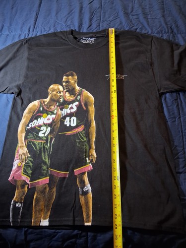 Shawn Kemp Gary Payton Seattle Supersonics "Payton Kemp 96" T-Shirt Herren Large  - Bild 3 von 6