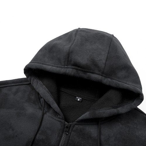 Sudadera con Capucha para Hombre Manga Larga Diseño con Cremallera Sudadera - Foto 5 di 10