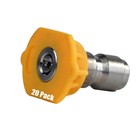 20 Pack Erie Tools Pressure Washer 1/4" Quick Connect 15 Degree 3.0 Nozzles