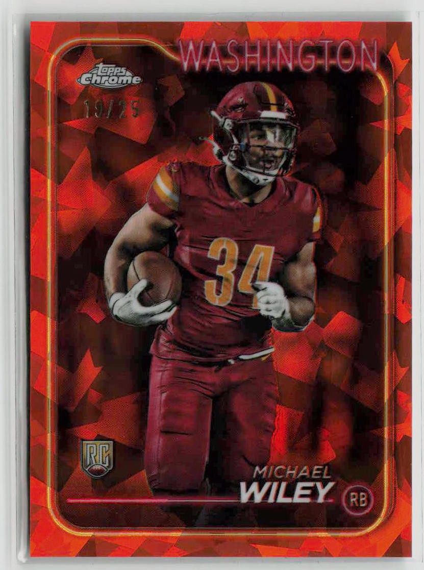 2024 Topps Chrome Sapphire Edition #300 Michael Wiley Orange Parallel #/25